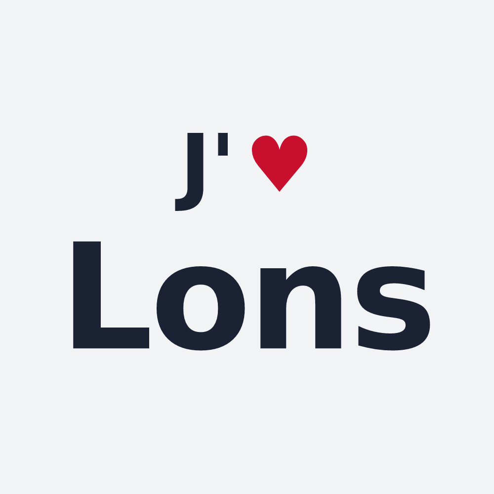 Poster personnalisé Lons — design J'aime Lons