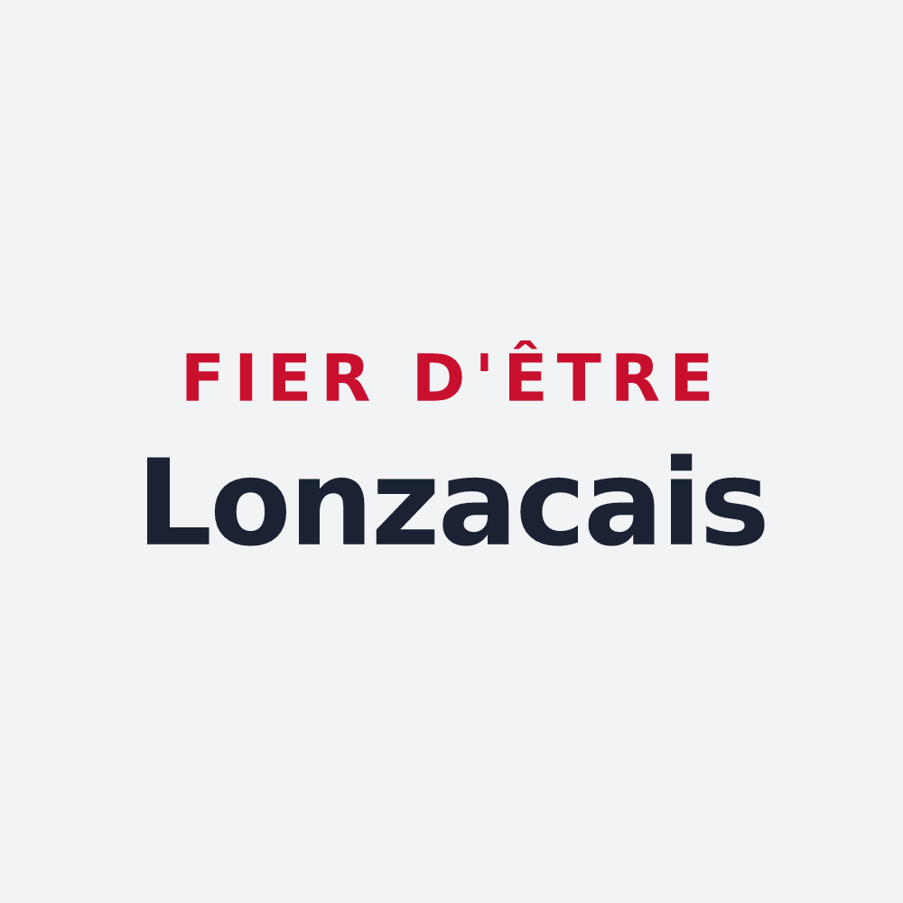 Poster « Fier d'être Lonzacais » — design pour Lonzac