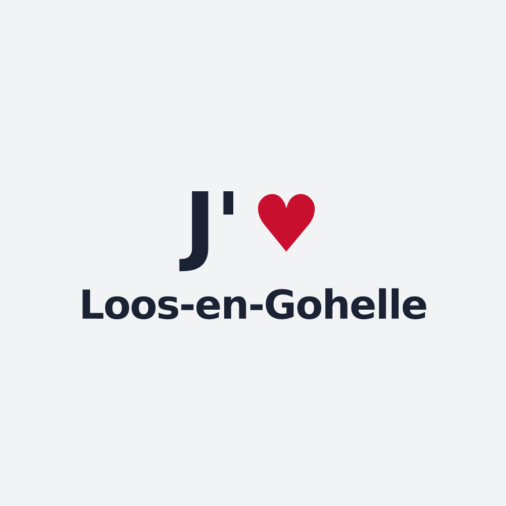 Poster personnalisé Loos-en-Gohelle — design J'aime Loos-en-Gohelle