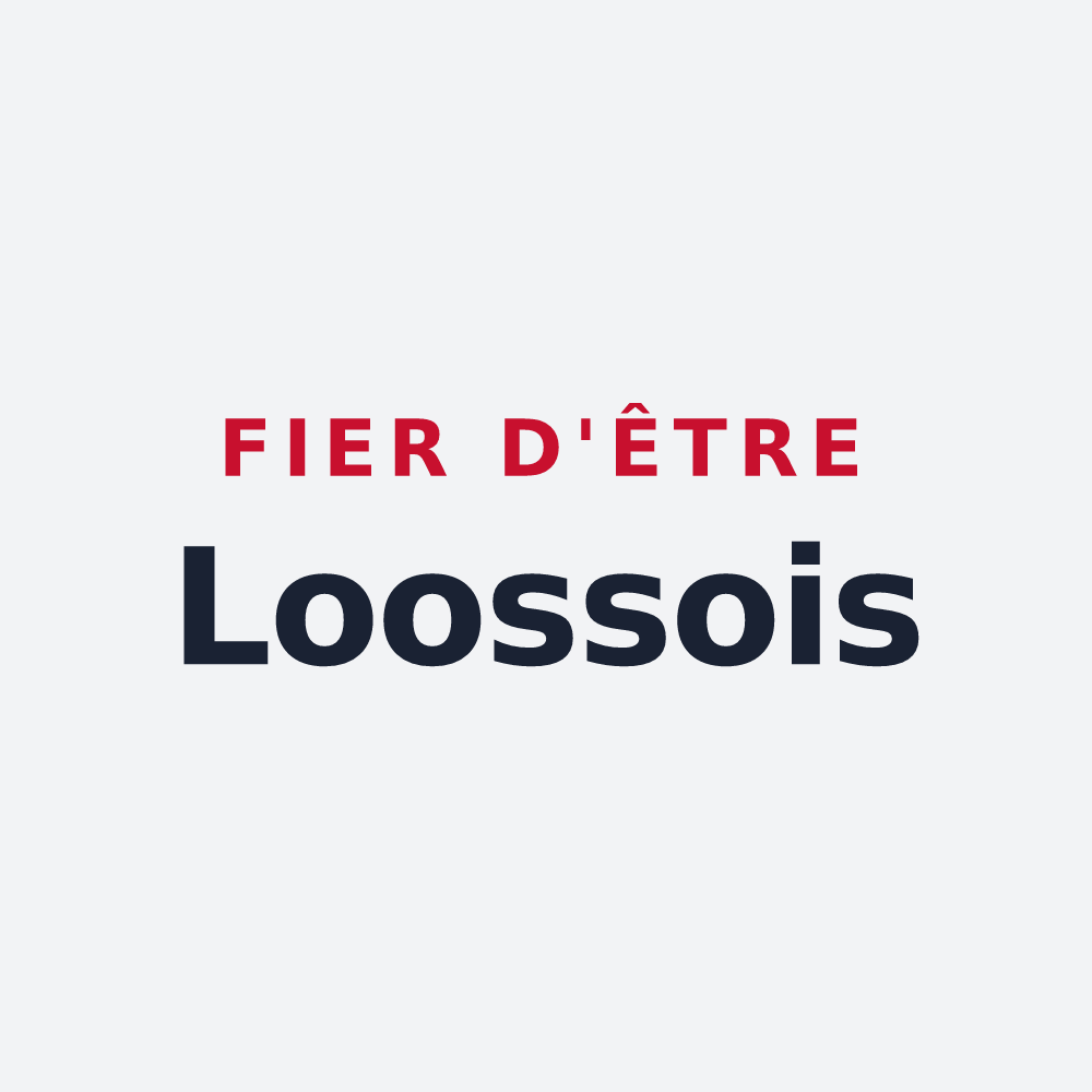 Poster « Fier d'être Loossois » — design pour Loos