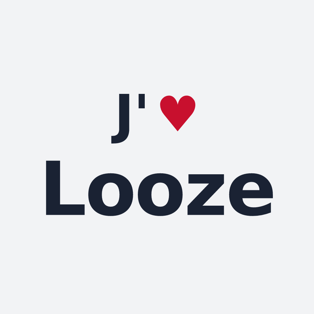 Poster personnalisé Looze — design J'aime Looze
