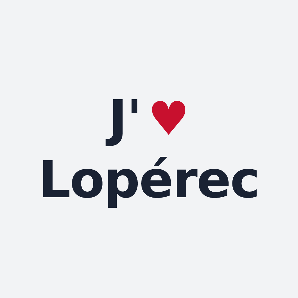 Poster personnalisé Lopérec — design J'aime Lopérec