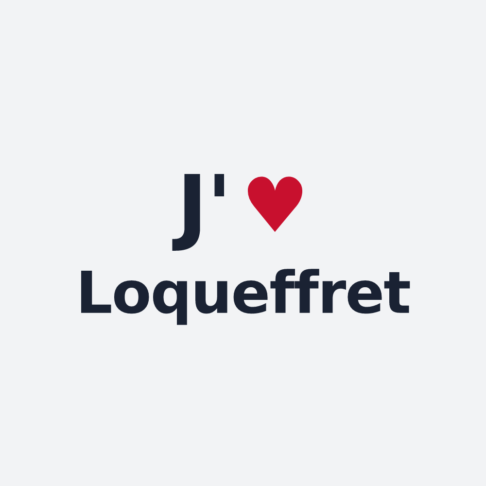 Poster personnalisé Loqueffret — design J'aime Loqueffret