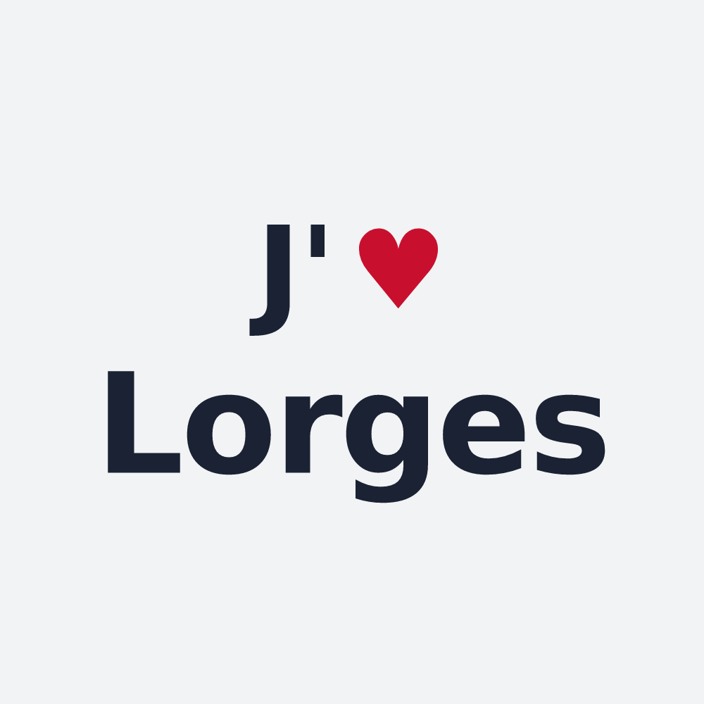 Poster personnalisé Lorges — design J'aime Lorges