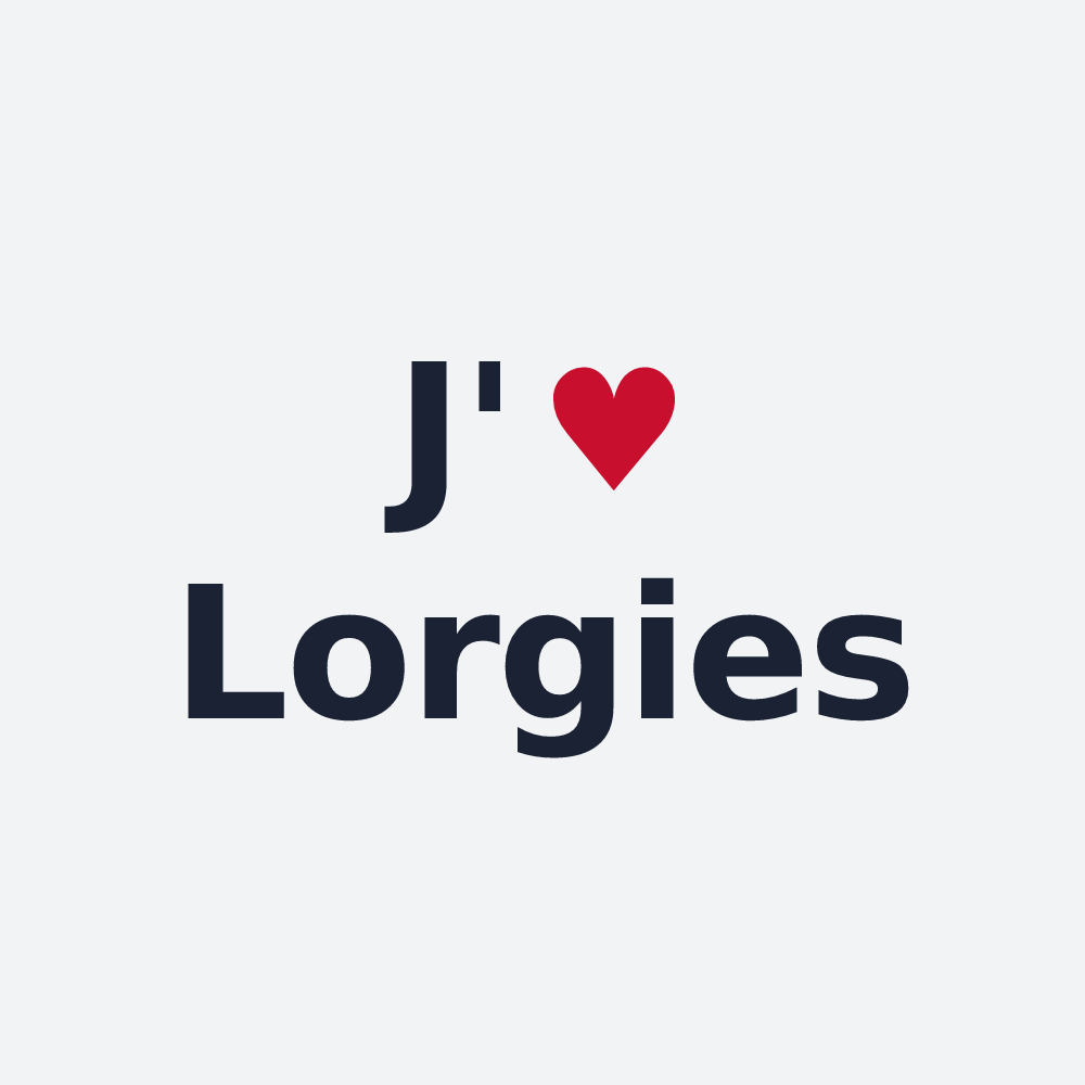 Poster personnalisé Lorgies — design J'aime Lorgies