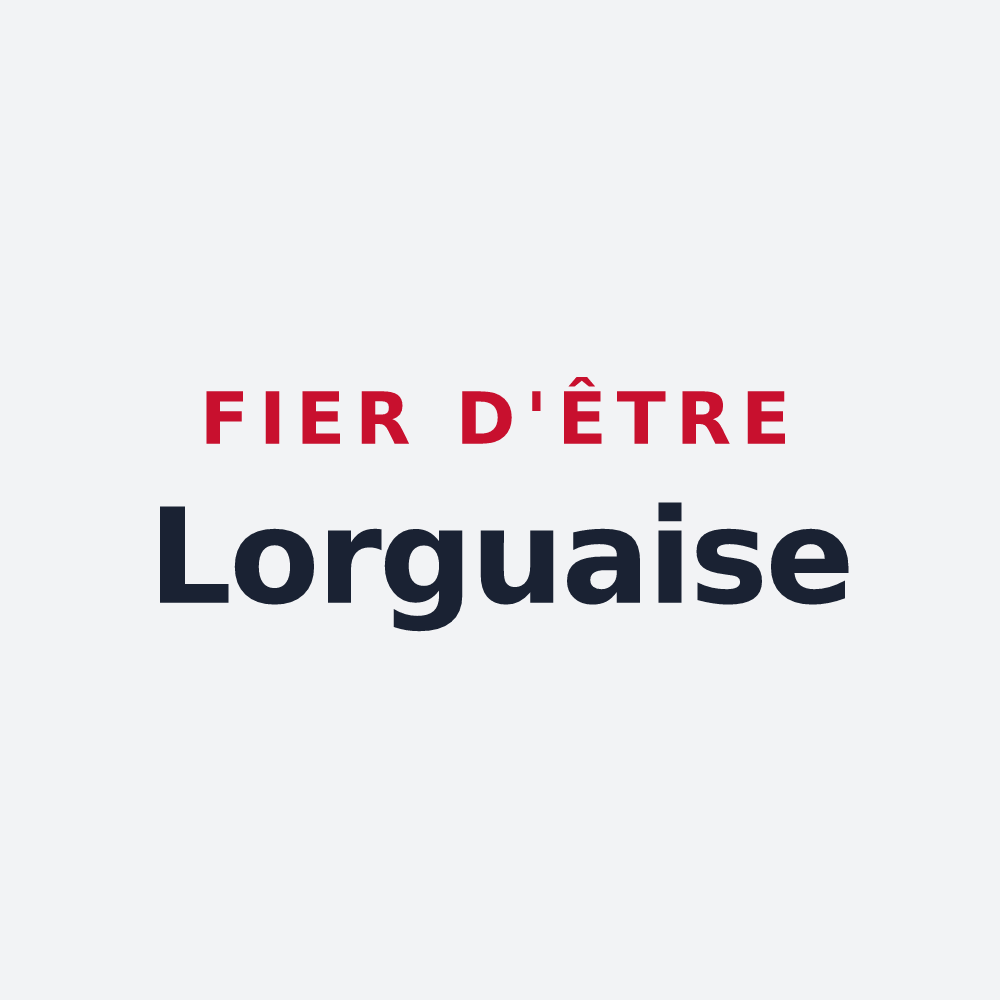 Poster « Fier d'être Lorguaise » — design pour Lorgues