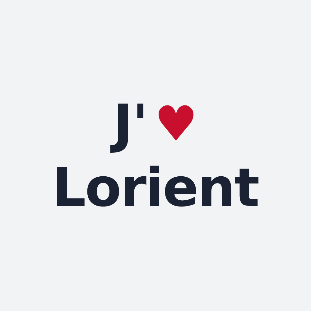 Poster personnalisé Lorient — design J'aime Lorient