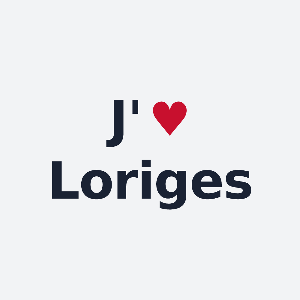 Poster personnalisé Loriges — design J'aime Loriges