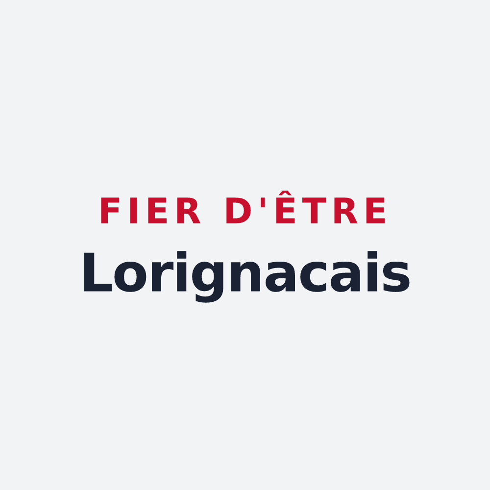 Poster « Fier d'être Lorignacais » — design pour Lorignac
