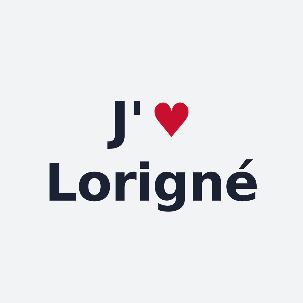 Poster personnalisé Lorigné — design J'aime Lorigné
