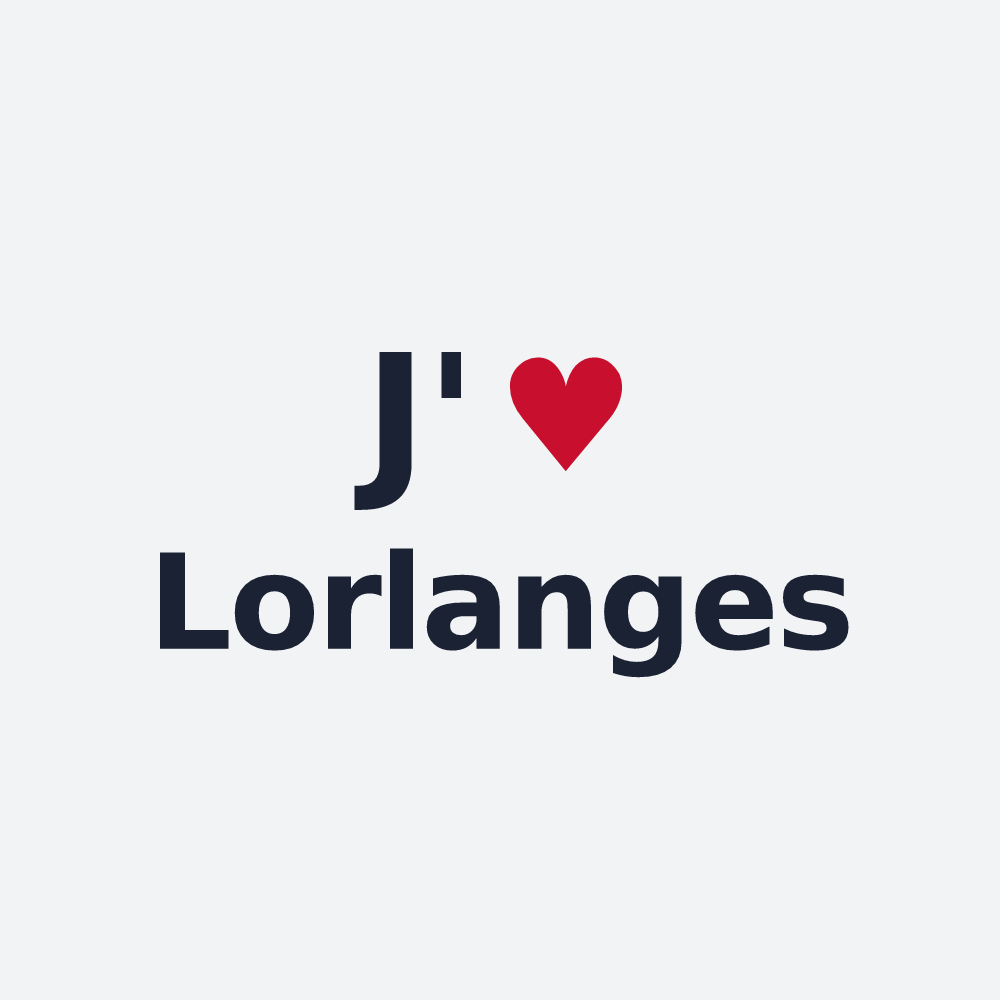 Poster personnalisé Lorlanges — design J'aime Lorlanges