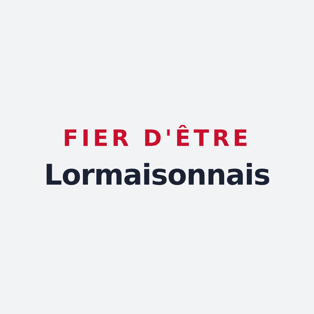 Poster « Fier d'être Lormaisonnais » — design pour Lormaison