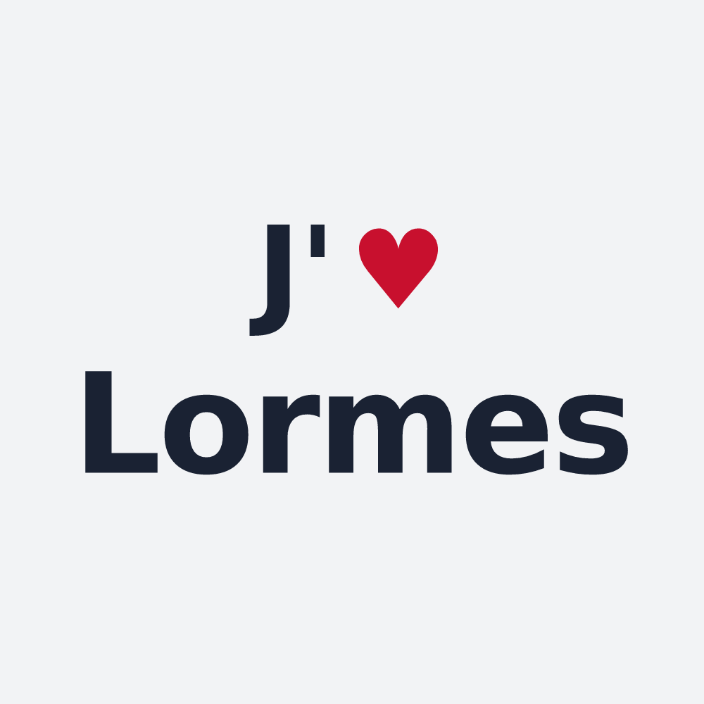 Poster personnalisé Lormes — design J'aime Lormes