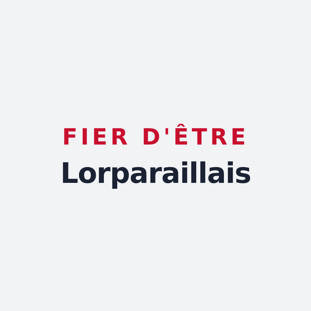Poster « Fier d'être Lorparaillais » — design pour Lorp-Sentaraille