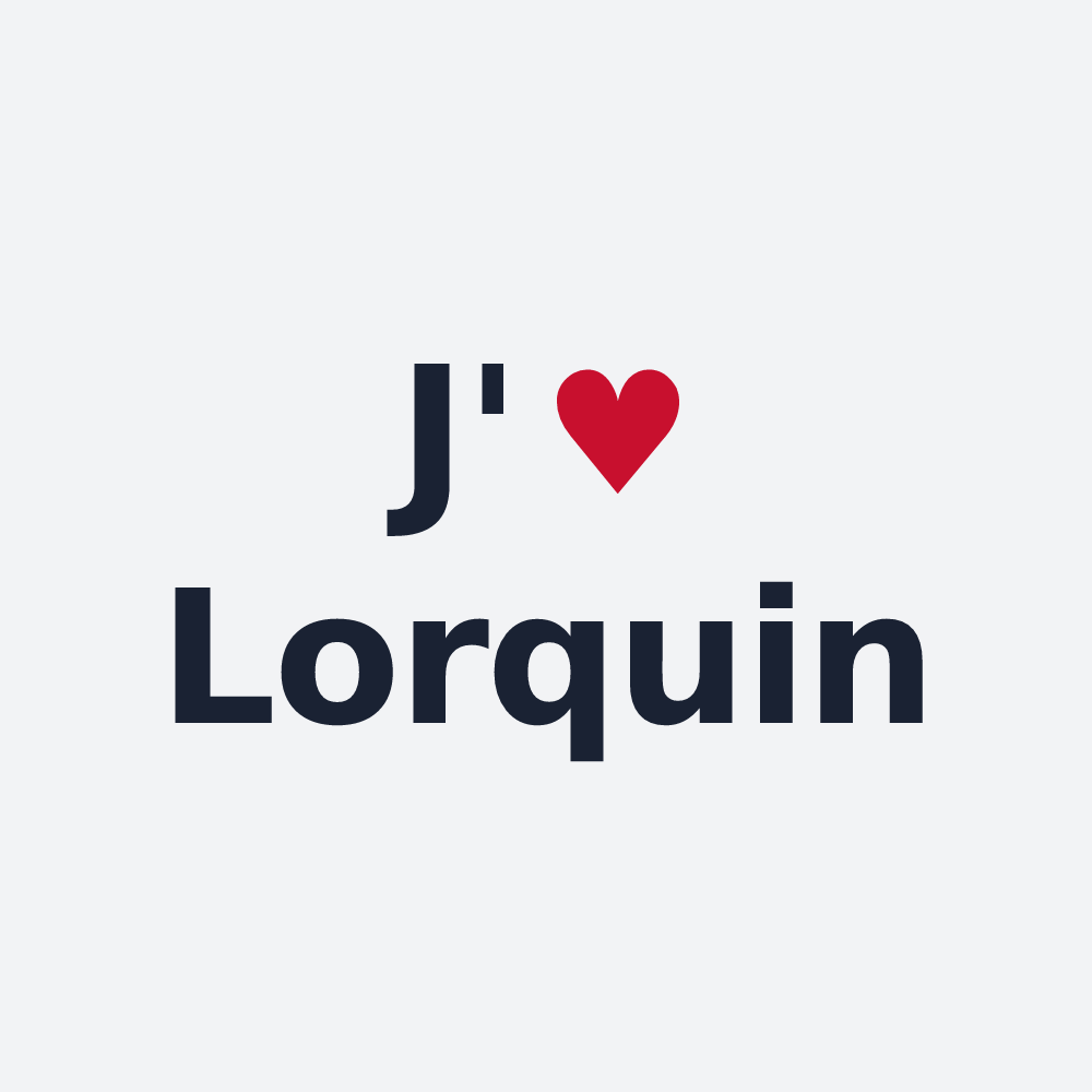 Poster personnalisé Lorquin — design J'aime Lorquin