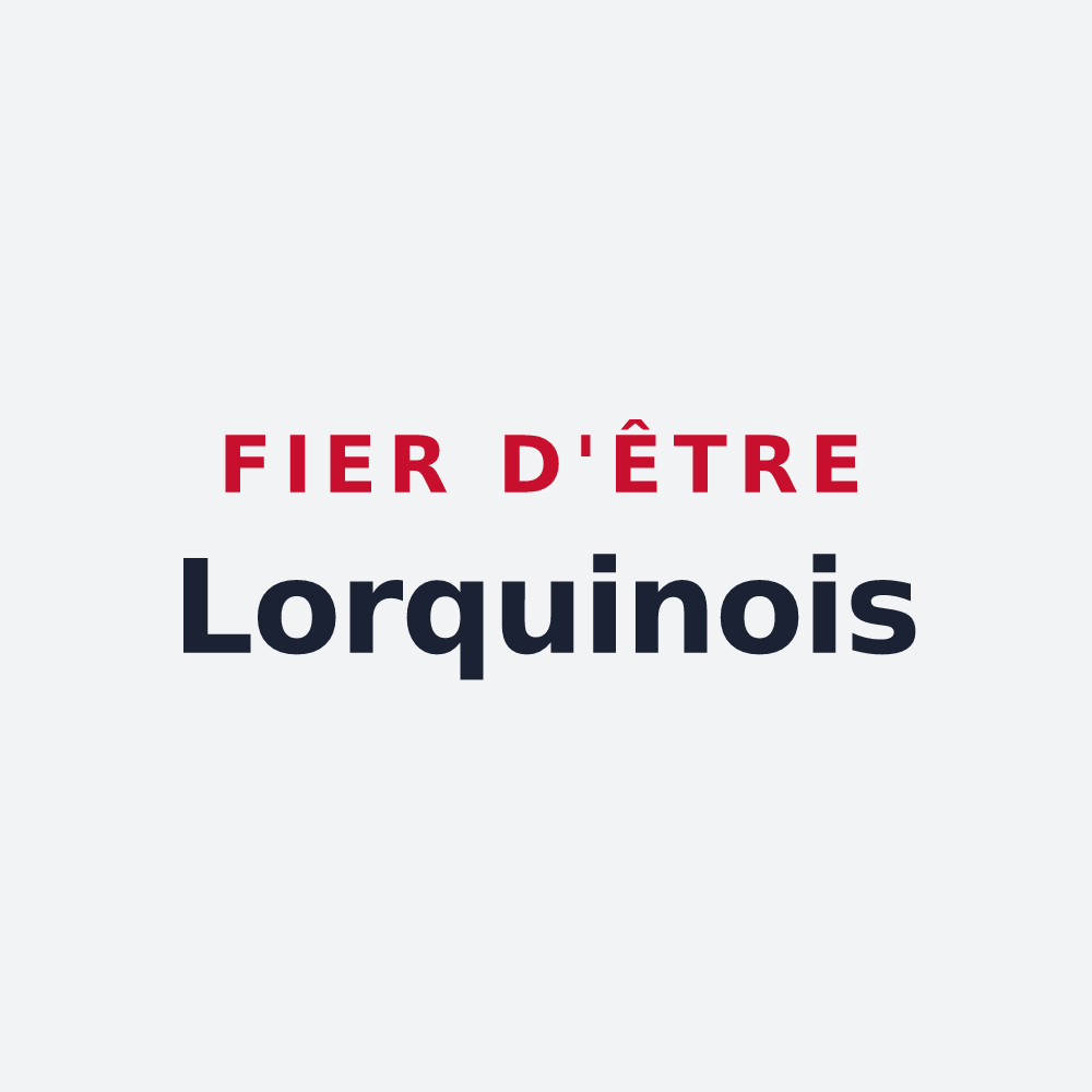 Poster « Fier d'être Lorquinois » — design pour Lorquin