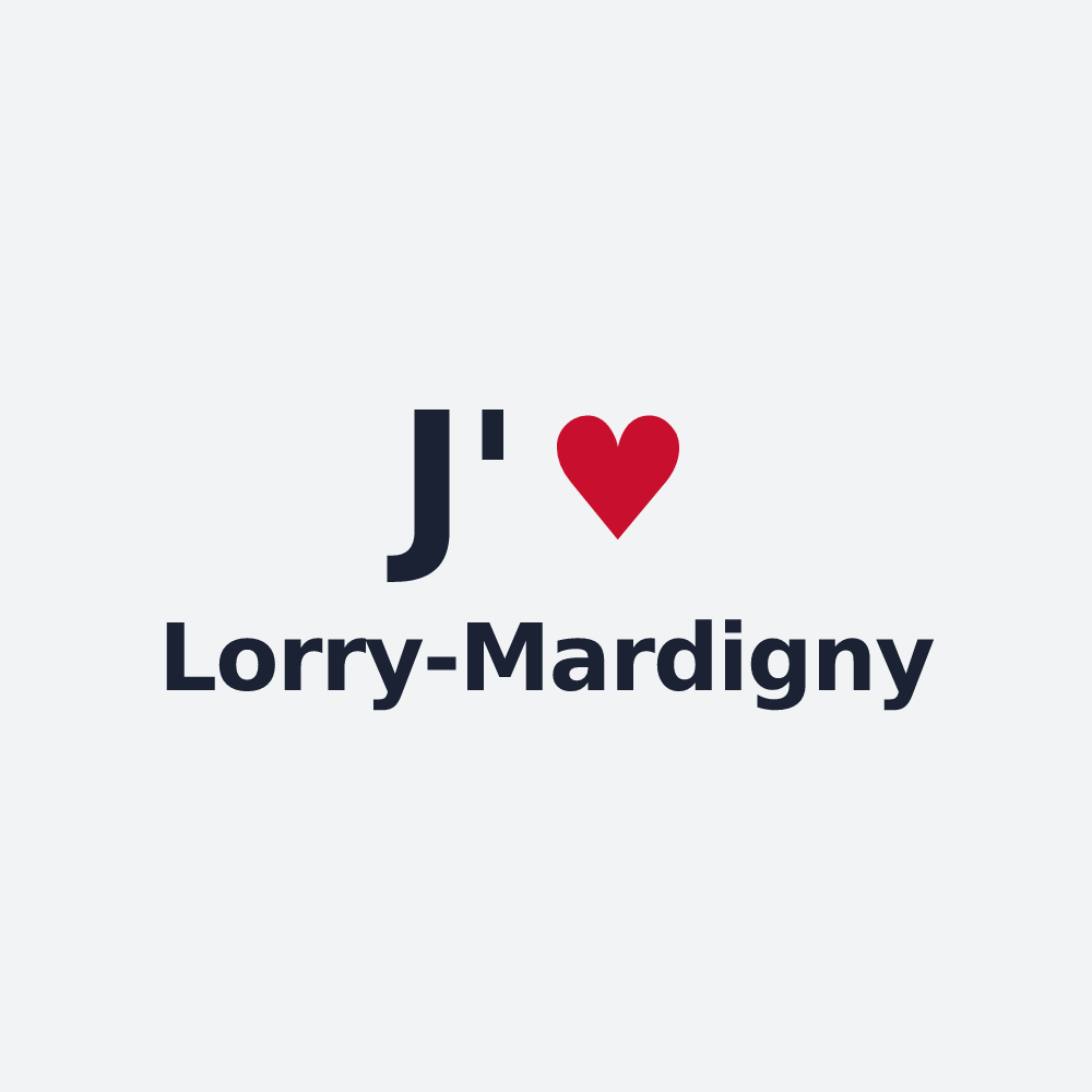 Poster personnalisé Lorry-Mardigny — design J'aime Lorry-Mardigny
