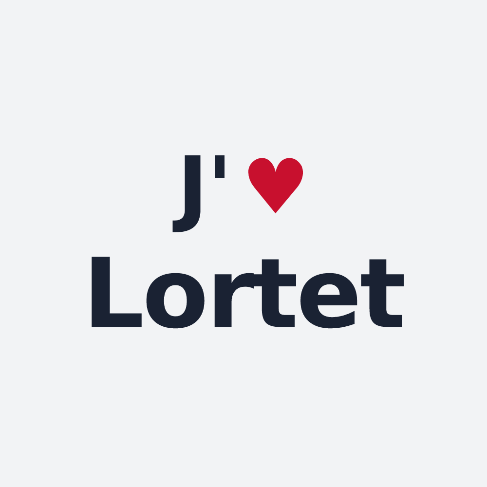Poster personnalisé Lortet — design J'aime Lortet
