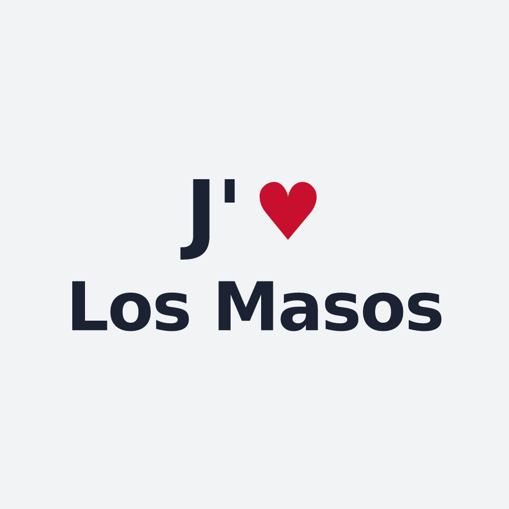 Poster personnalisé Los Masos — design J'aime Los Masos