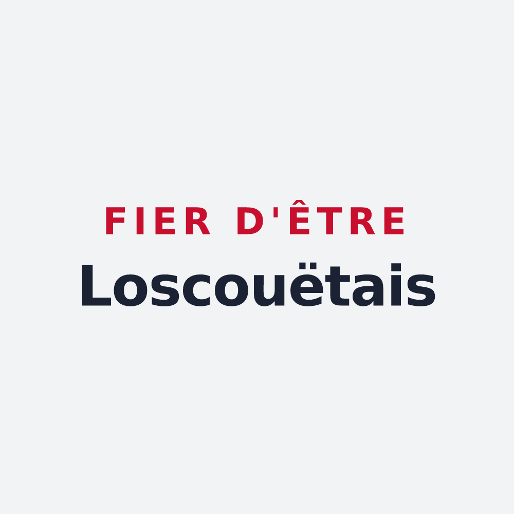 Poster « Fier d'être Loscouëtais » — design pour Loscouët-sur-Meu