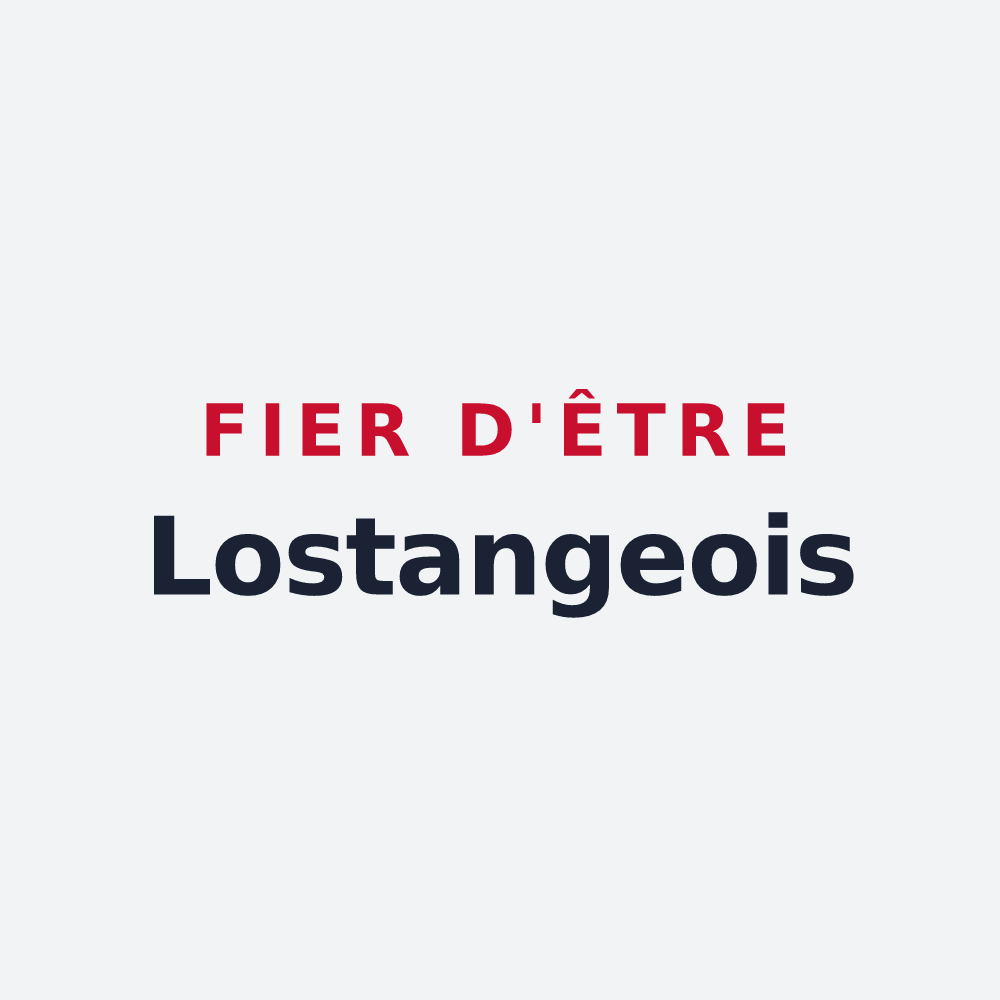 Poster « Fier d'être Lostangeois » — design pour Lostanges