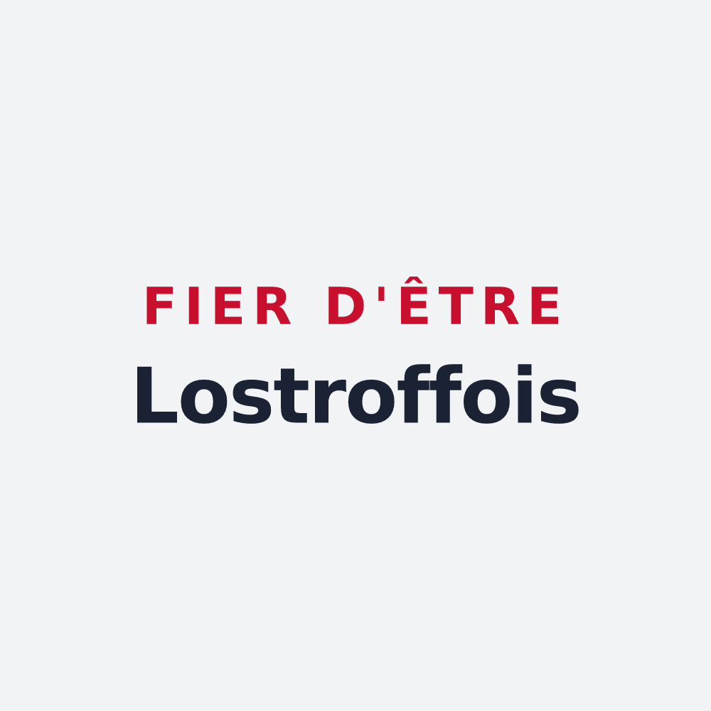 Poster « Fier d'être Lostroffois » — design pour Lostroff