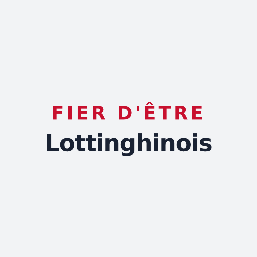 Poster « Fier d'être Lottinghinois » — design pour Lottinghen