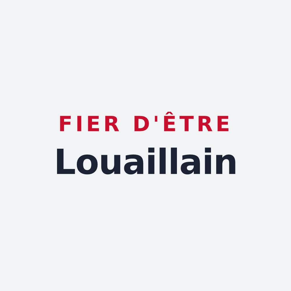 Poster « Fier d'être Louaillain » — design pour Louailles