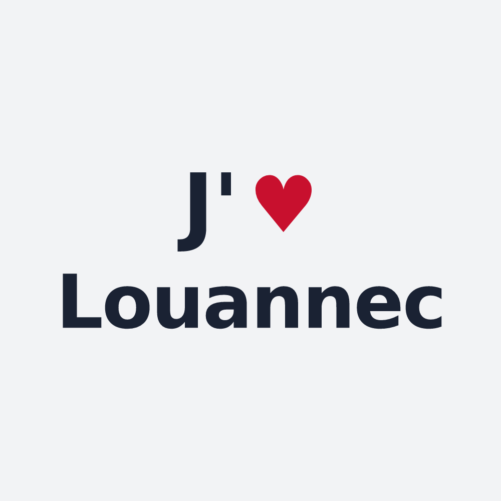 Poster personnalisé Louannec — design J'aime Louannec