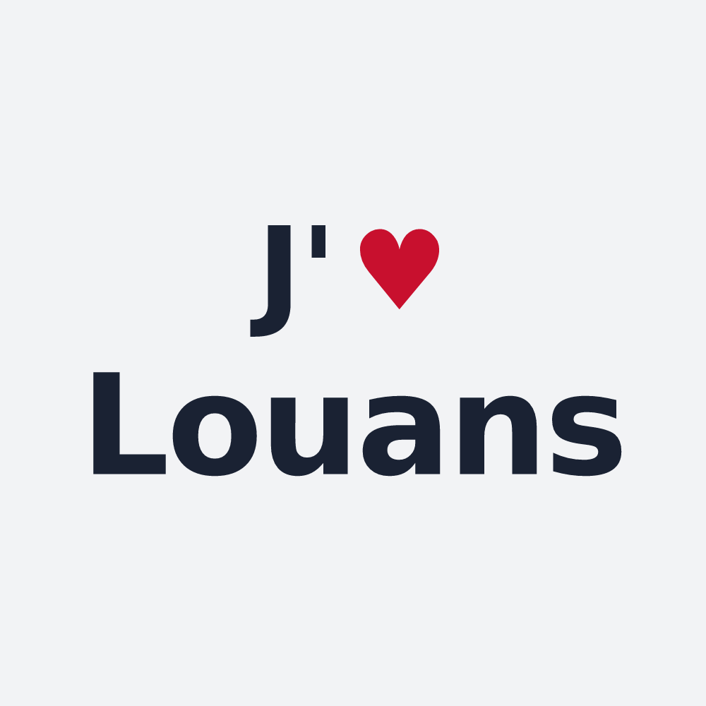 Poster personnalisé Louans — design J'aime Louans