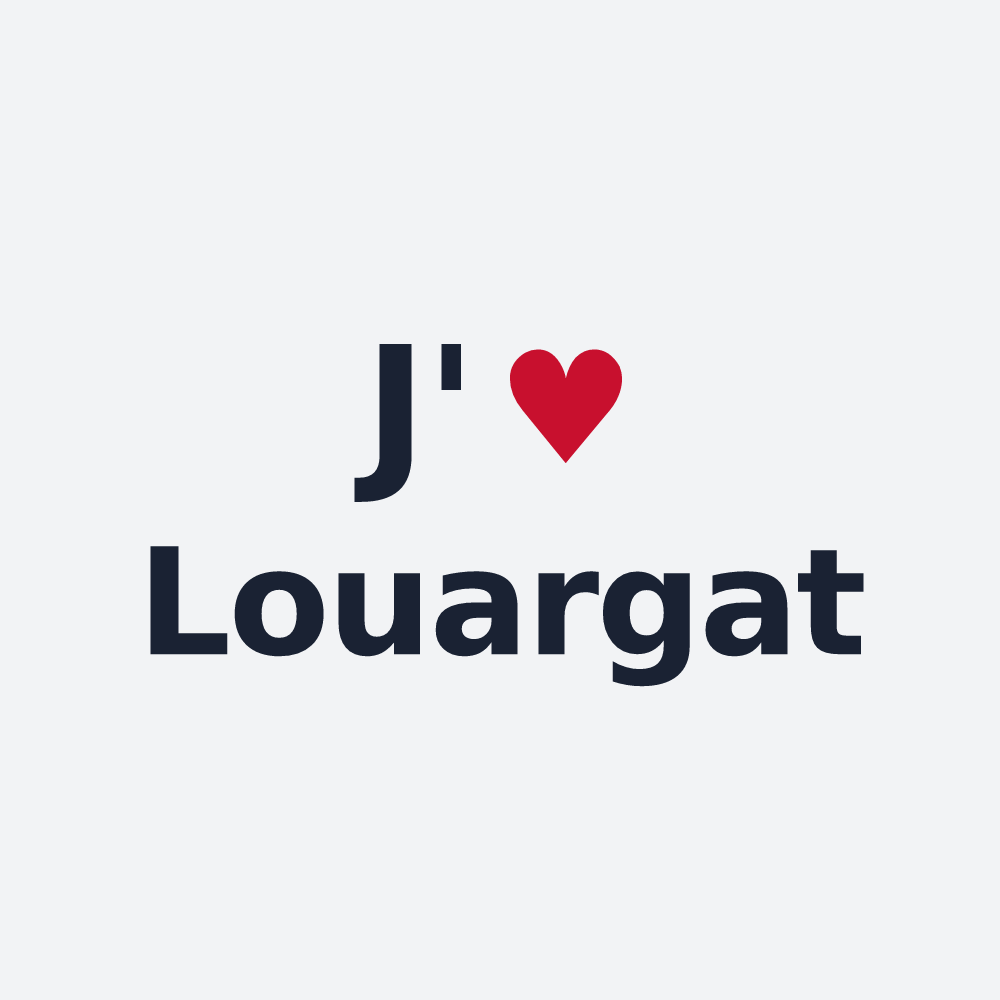 Poster personnalisé Louargat — design J'aime Louargat