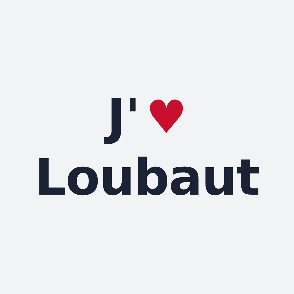 Poster personnalisé Loubaut — design J'aime Loubaut