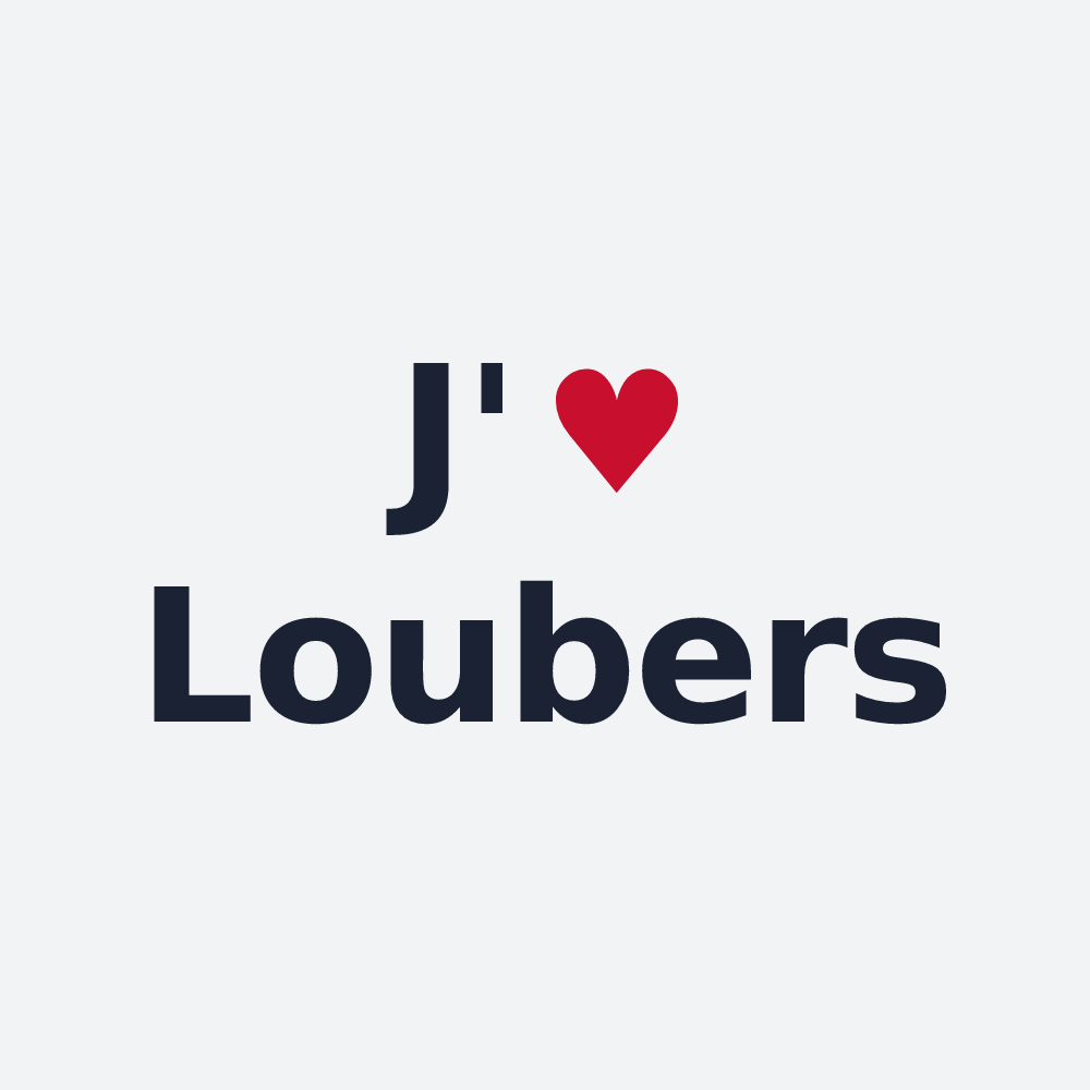 Poster personnalisé Loubers — design J'aime Loubers