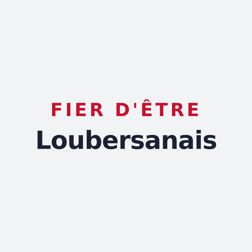 Poster « Fier d'être Loubersanais » — design pour Loubersan