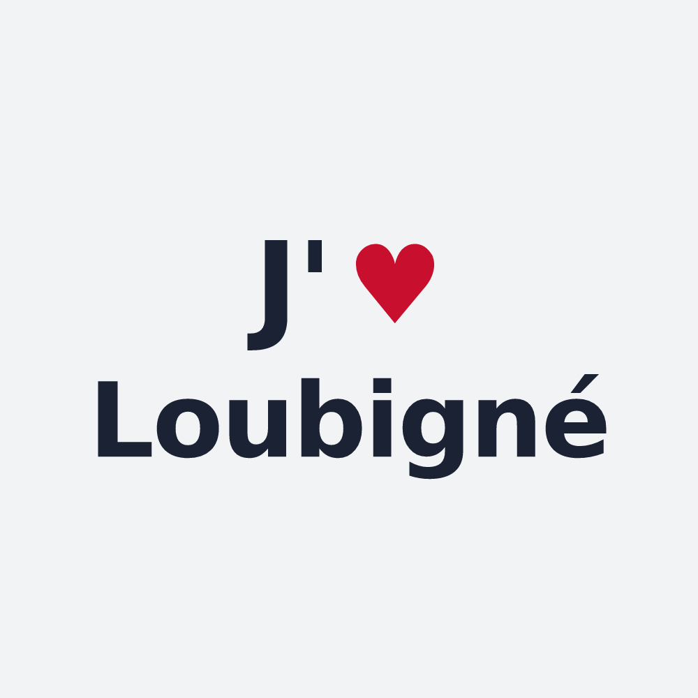 Poster personnalisé Loubigné — design J'aime Loubigné