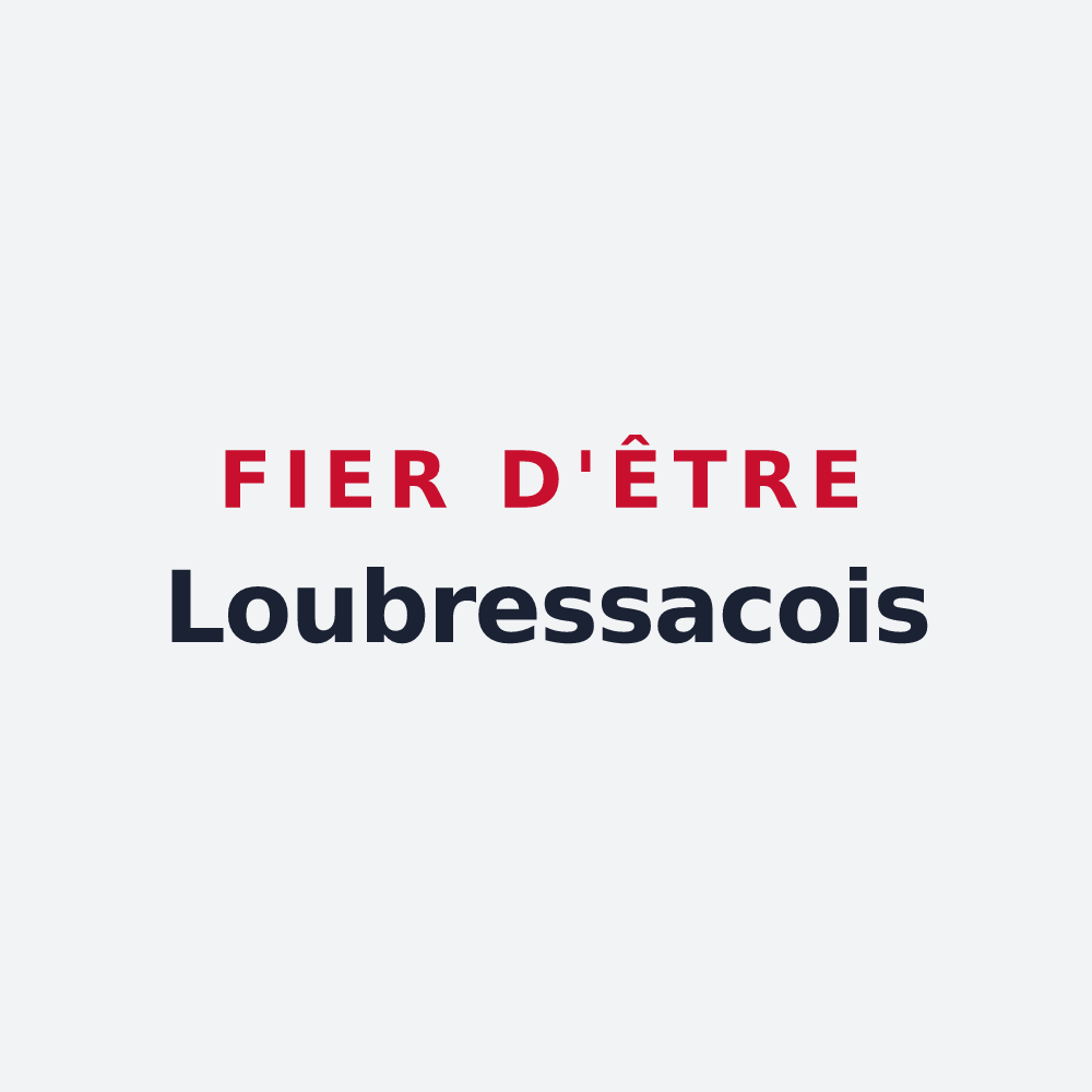 Poster « Fier d'être Loubressacois » — design pour Loubressac