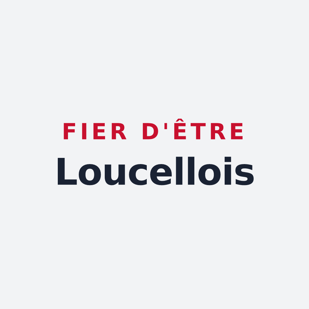 Poster « Fier d'être Loucellois » — design pour Loucelles