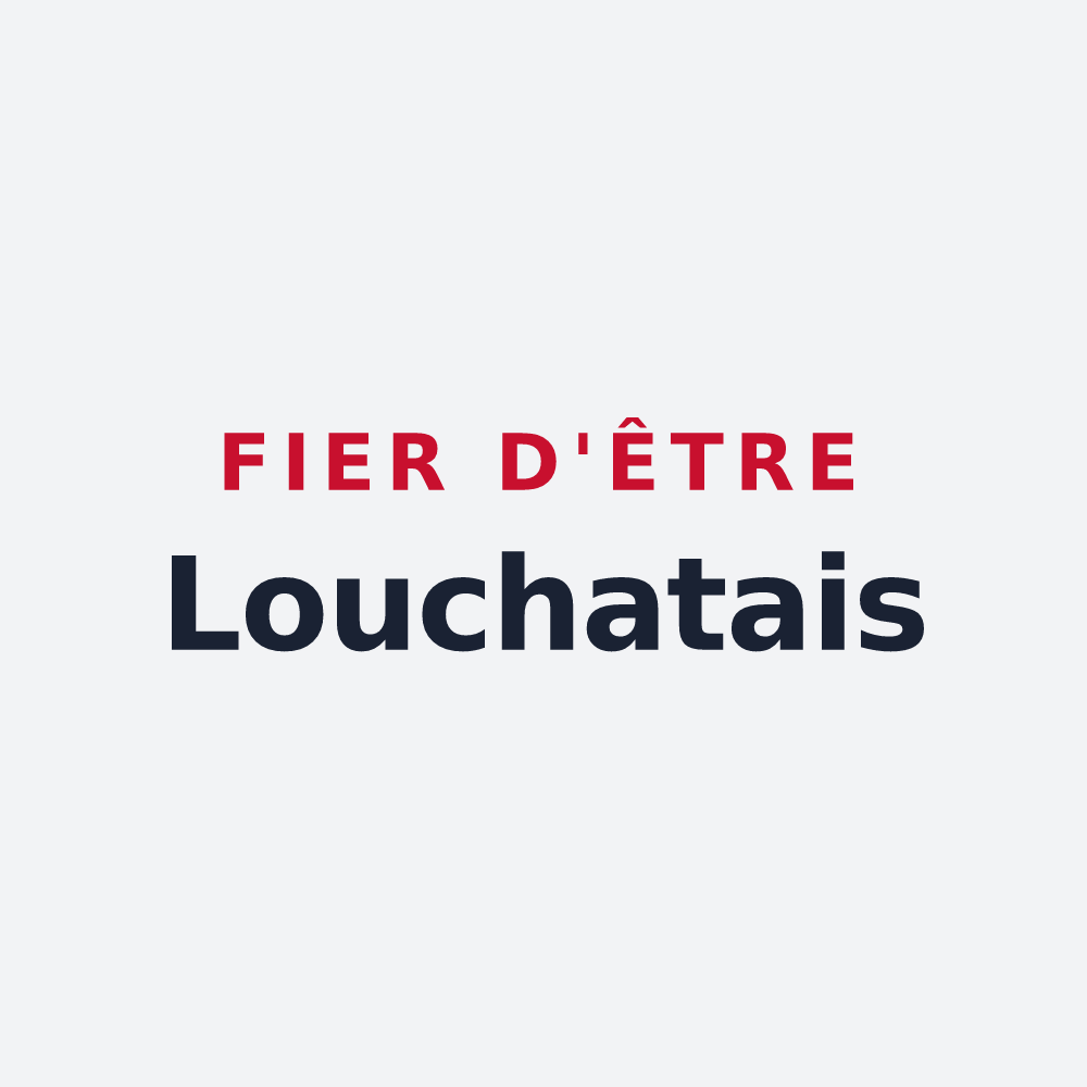 Poster « Fier d'être Louchatais » — design pour Louchats