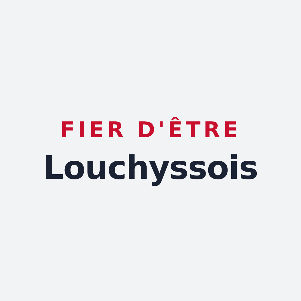 Poster « Fier d'être Louchyssois » — design pour Louchy-Montfand