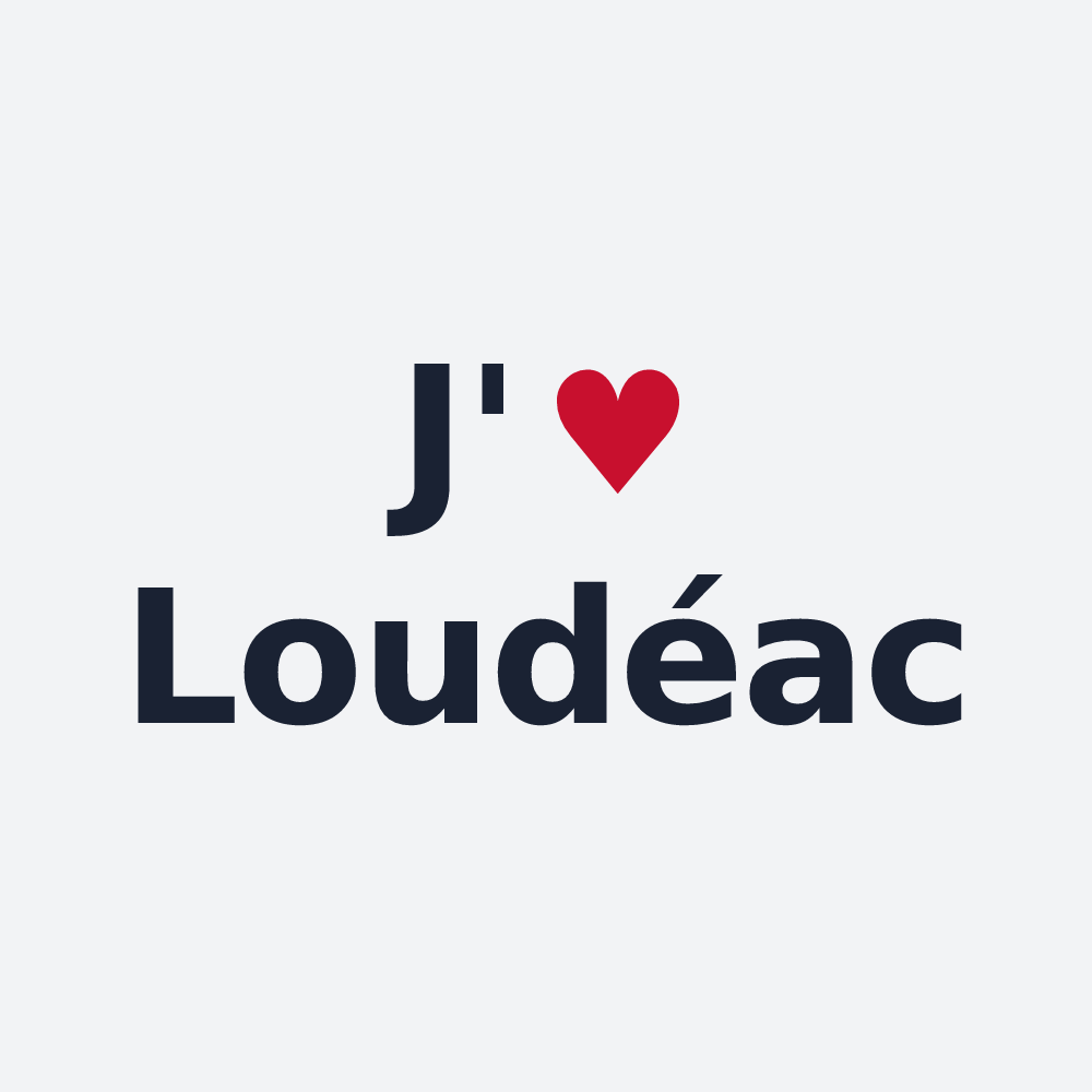 Poster personnalisé Loudéac — design J'aime Loudéac