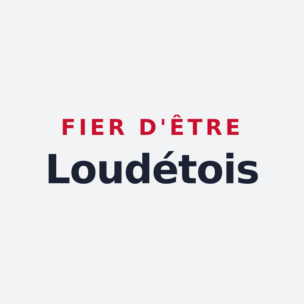 Poster « Fier d'être Loudétois » — design pour Loudet