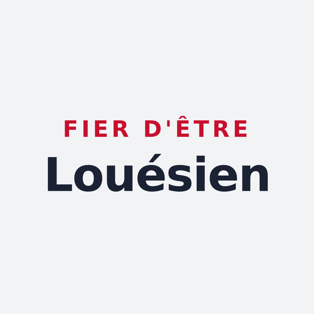 Poster « Fier d'être Louésien » — design pour Loué