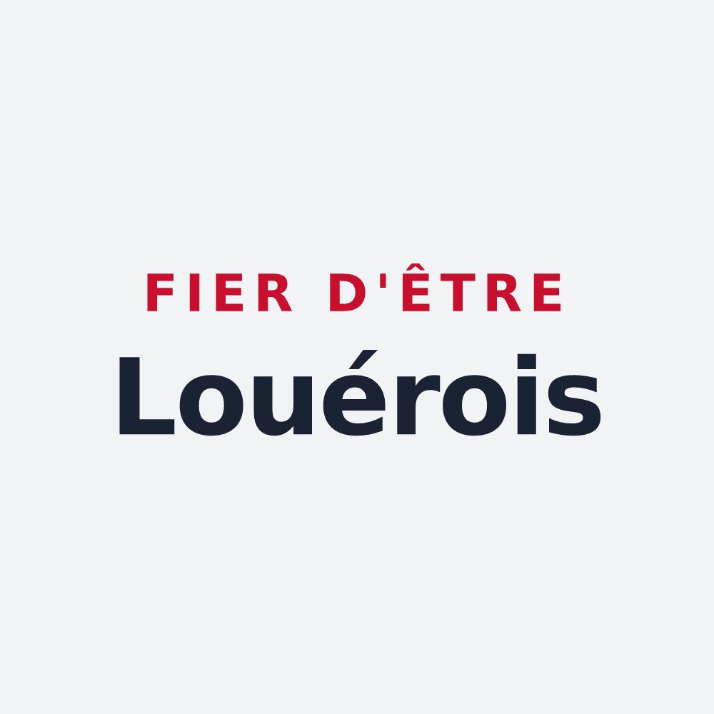 Poster « Fier d'être Louérois » — design pour Louer