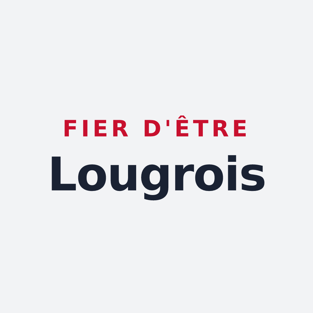 Poster « Fier d'être Lougrois » — design pour Lougres