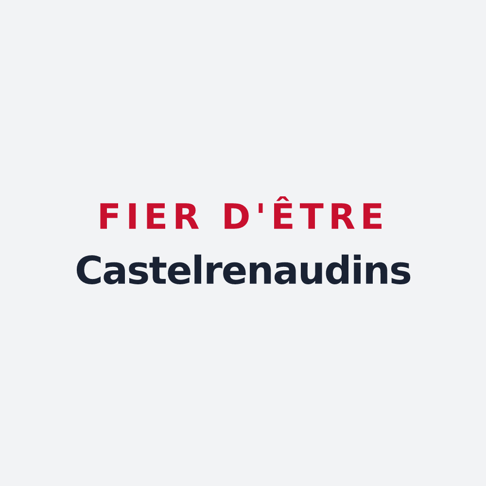 Poster « Fier d'être Castelrenaudins » — design pour Louhans-Châteaurenaud