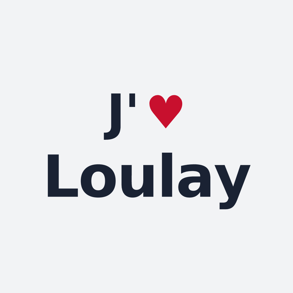 Poster personnalisé Loulay — design J'aime Loulay