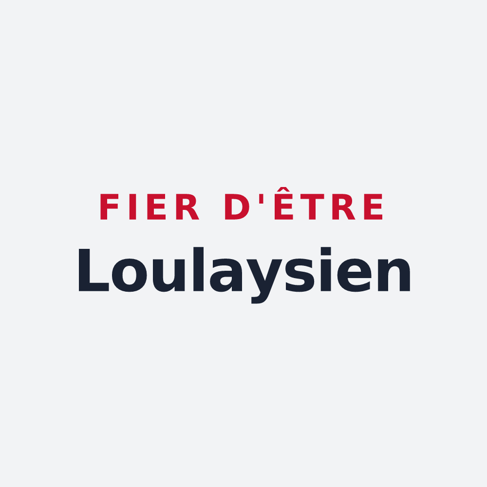 Poster « Fier d'être Loulaysien » — design pour Loulay