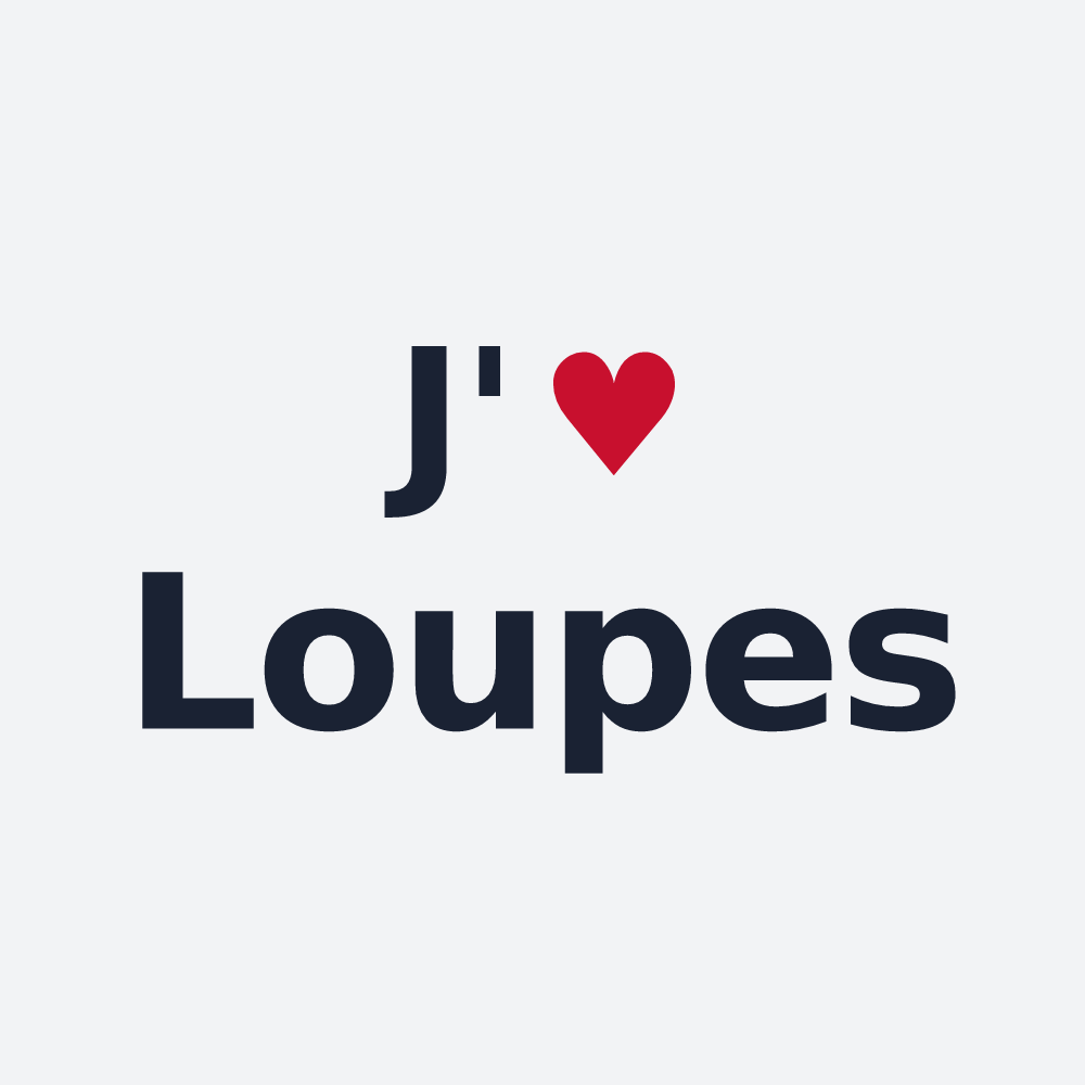 Poster personnalisé Loupes — design J'aime Loupes