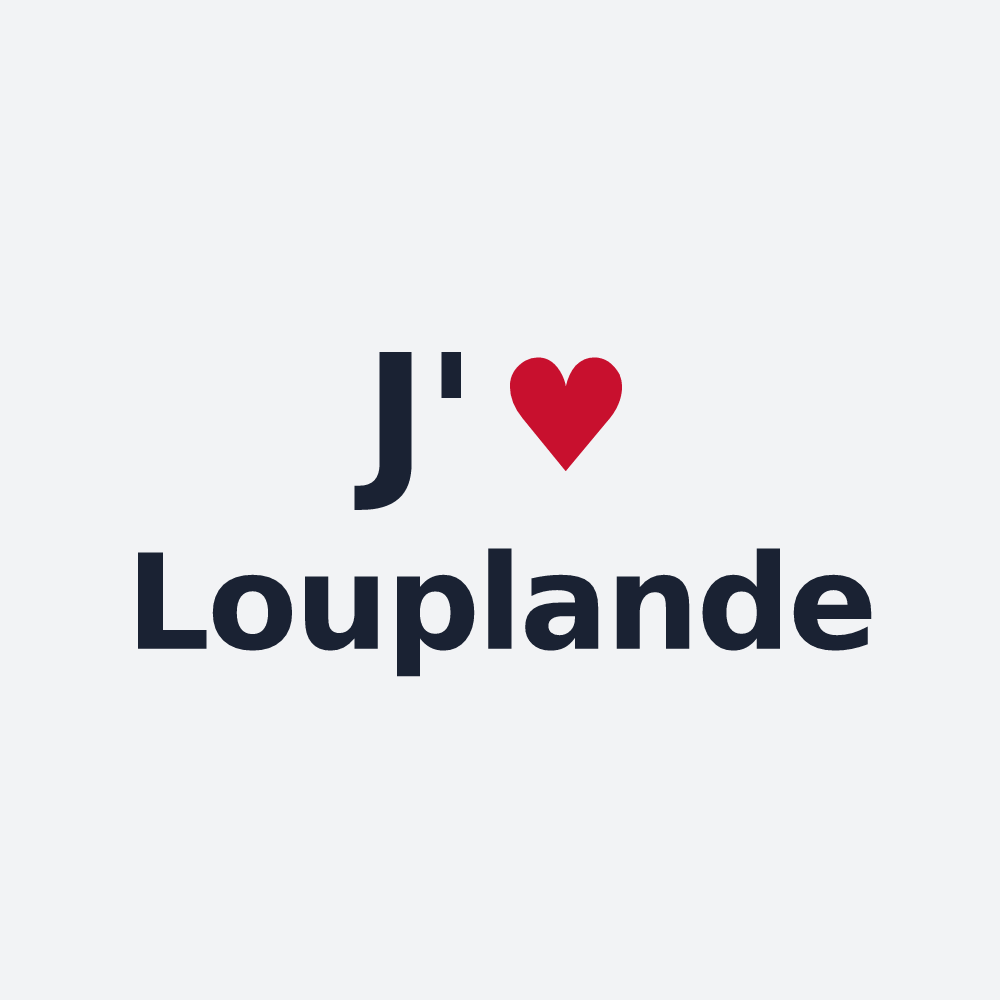 Poster personnalisé Louplande — design J'aime Louplande
