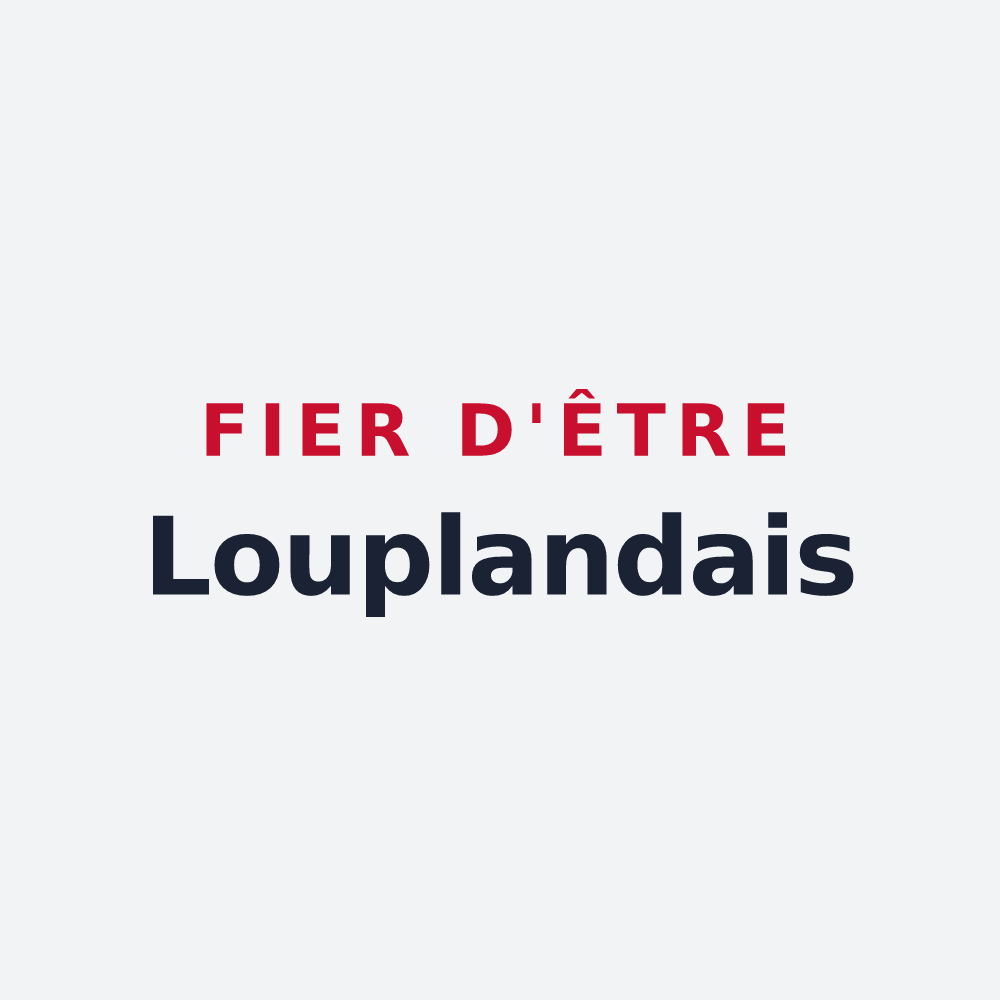 Poster « Fier d'être Louplandais » — design pour Louplande